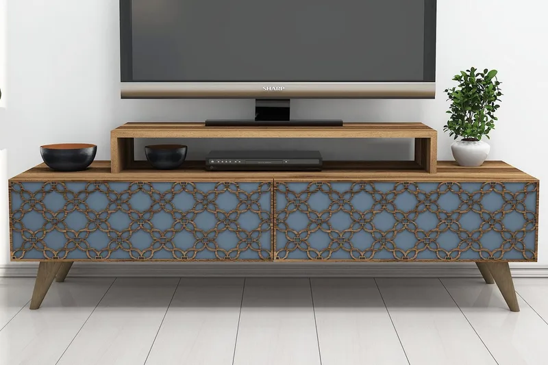 TV-taso Amtorp 140 cm, Ruskea