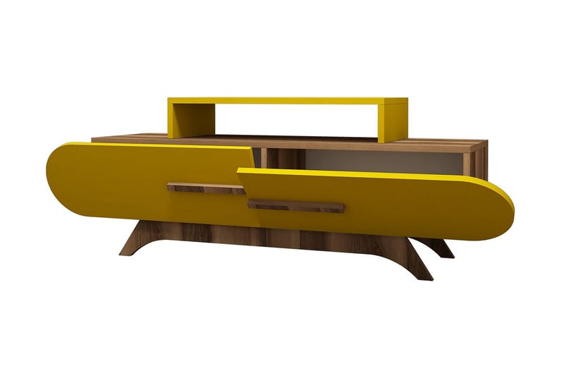 TV-taso Amtorp 145 cm - Ruskea/Keltainen - Huonekalut - TV- & Mediakalusteet - Tv taso & Mediataso