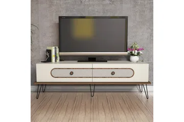 TV-taso Amtorp 145 cm - Ruskea/Valkoinen - Huonekalut - TV- & Mediakalusteet - Tv taso & Mediataso