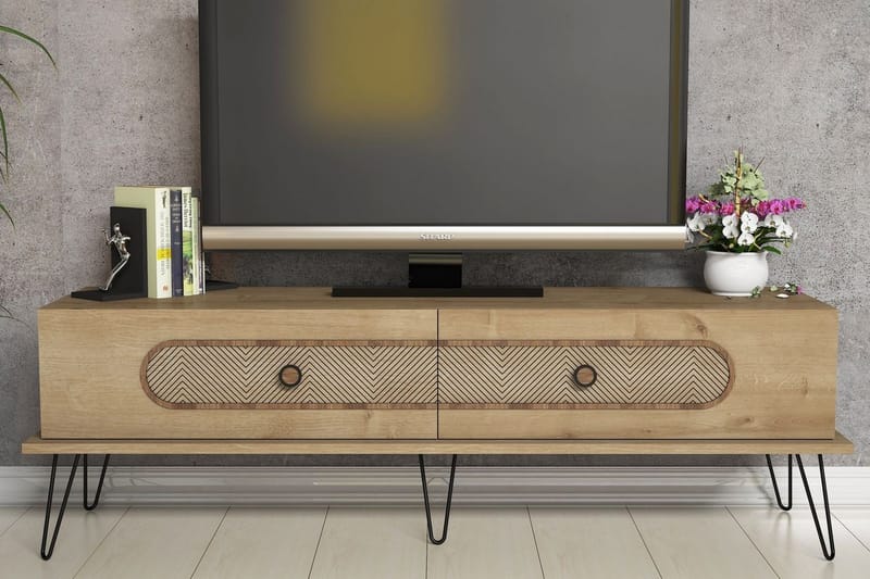 TV-taso Amtorp 145 cm - Vaaleanruskea - Huonekalut - TV- & Mediakalusteet - Tv taso & Mediataso