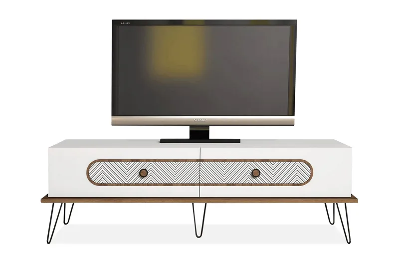 TV-taso Amtorp 145 cm - Valkoinen - Huonekalut - TV- & Mediakalusteet - Tv taso & Mediataso