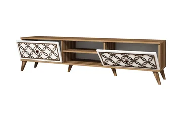 TV-taso Amtorp 180 cm - Ruskea/Valkoinen - Huonekalut - TV- & Mediakalusteet - Tv taso & Mediataso