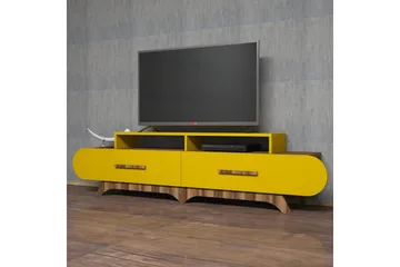 TV-taso Amtorp 205 cm - Ruskea/Keltainen - Huonekalut - TV- & Mediakalusteet - Tv taso & Mediataso