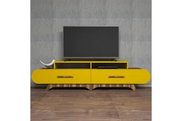 TV-taso Amtorp 205 cm - Ruskea/Keltainen - Huonekalut - TV- & Mediakalusteet - Tv taso & Mediataso