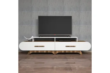 TV-taso Amtorp 205 cm - Ruskea/Valkoinen - Huonekalut - TV- & Mediakalusteet - Tv taso & Mediataso