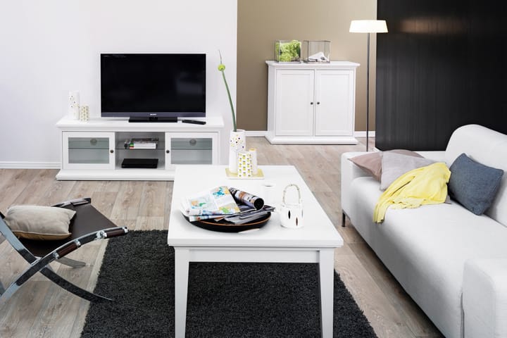 TV-taso Anjou 150 cm - Valkoinen - Tv taso & Mediataso