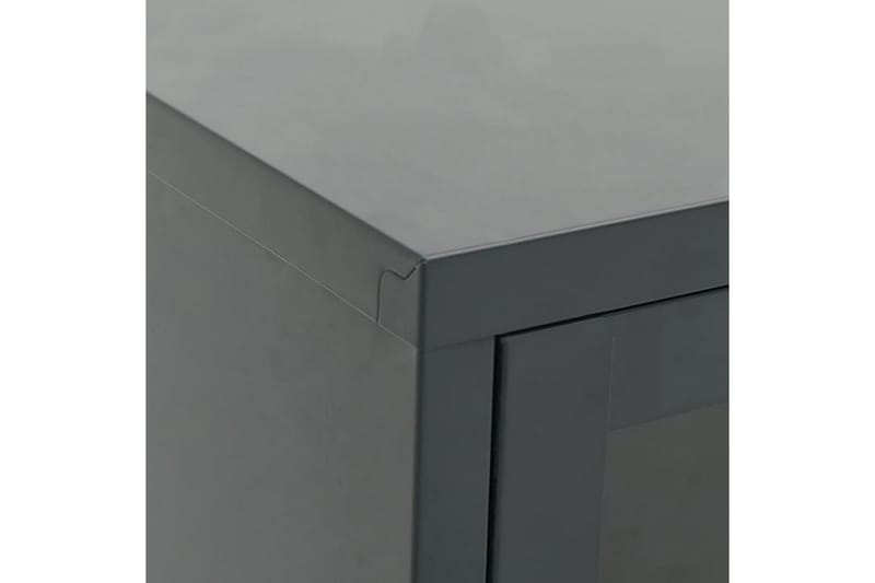 TV-taso antrasiitti 90x30x44 cm teräs ja lasi - Antrasiitti - Huonekalut - TV- & Mediakalusteet - Tv taso & Mediataso