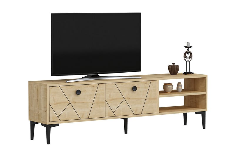 TV-taso Asshai 150 cm - Vaalea luonnonväri - Huonekalut - TV- & Mediakalusteet - Tv taso & Mediataso
