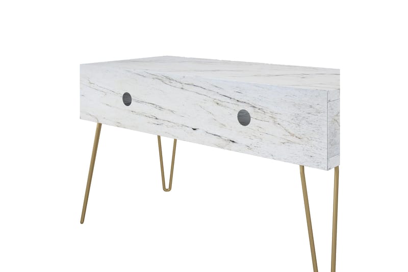TV-taso Athena 107x50 cm Valkoinen/Marmorikuvio - Novogratz - Huonekalut - TV- & Mediakalusteet - Tv taso & Mediataso