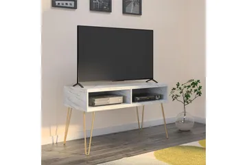 TV-taso Athena 107x50 cm Valkoinen/Marmorikuvio - Novogratz - Huonekalut - TV- & Mediakalusteet - Tv taso & Mediataso