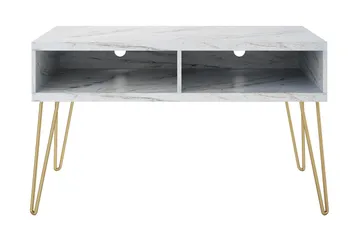 TV-taso Athena 107x50 cm Valkoinen/Marmorikuvio - Novogratz - Huonekalut - TV- & Mediakalusteet - Tv taso & Mediataso