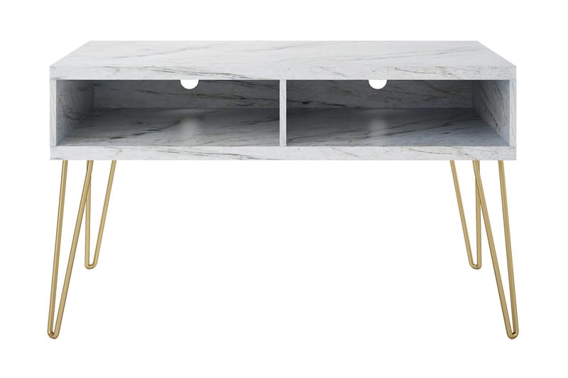 TV-taso Athena 107x50 cm Valkoinen/Marmorikuvio - Novogratz - Huonekalut - TV- & Mediakalusteet - Tv taso & Mediataso