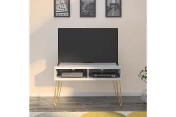 TV-taso Athena 107x50 cm Valkoinen/Marmorikuvio - Novogratz - Huonekalut - TV- & Mediakalusteet - Tv taso & Mediataso