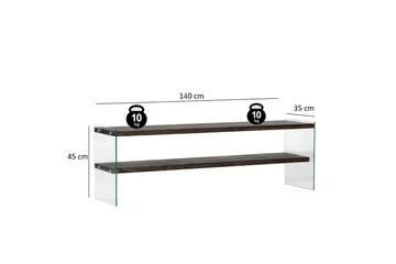 Tv-taso Banize 140 cm - Antrasiitti - Huonekalut - TV- & Mediakalusteet - Tv taso & Mediataso