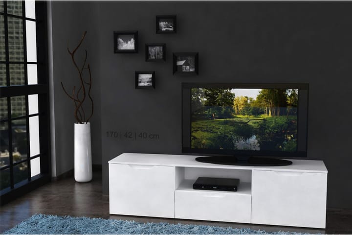 TV-taso Barber 169,6 cm - Korkeakiilto - Tv taso & Mediataso