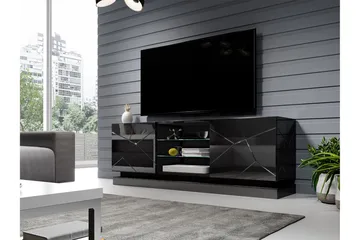 TV-taso Barjols 160 cm - Musta - Huonekalut - TV- & Mediakalusteet - Tv taso & Mediataso