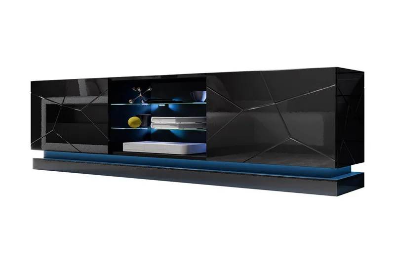 Tv-taso Barjols 200 cm, Musta