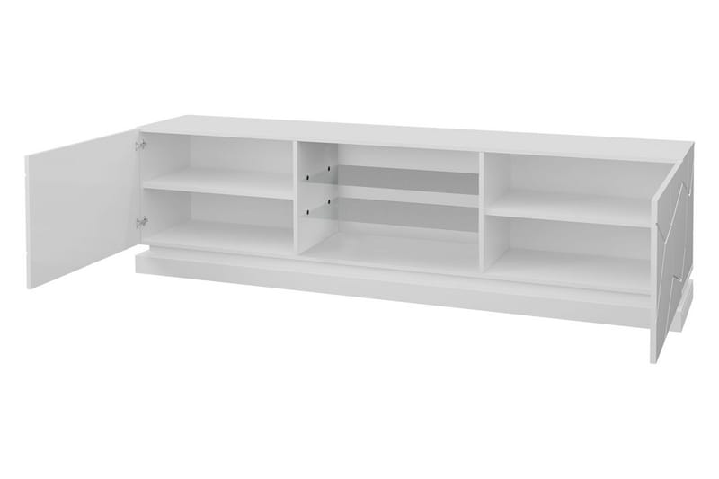 TV-taso Barjols 40x200 cm - Valkoinen/Korkeakiilto - Huonekalut - TV- & Mediakalusteet - Tv taso & Mediataso