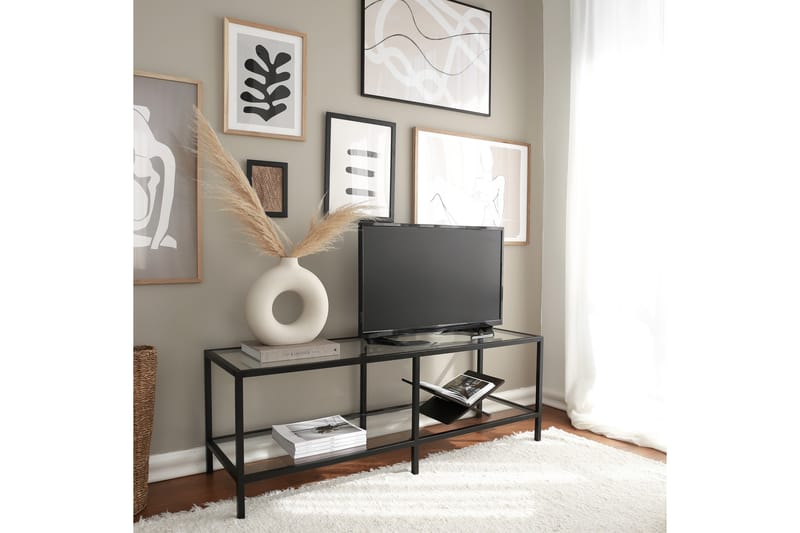 TV-taso Basico 130 cm - Musta - Huonekalut - TV- & Mediakalusteet - Tv taso & Mediataso