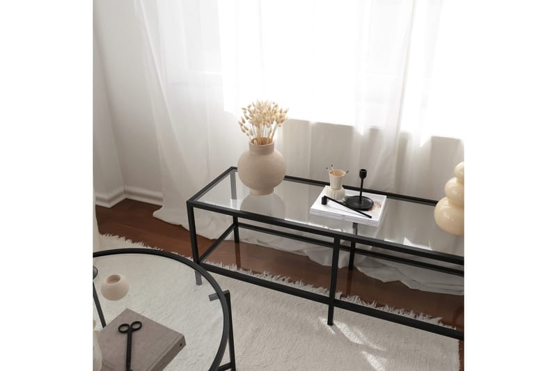 TV-taso Basico 130 cm - Musta - Huonekalut - TV- & Mediakalusteet - Tv taso & Mediataso