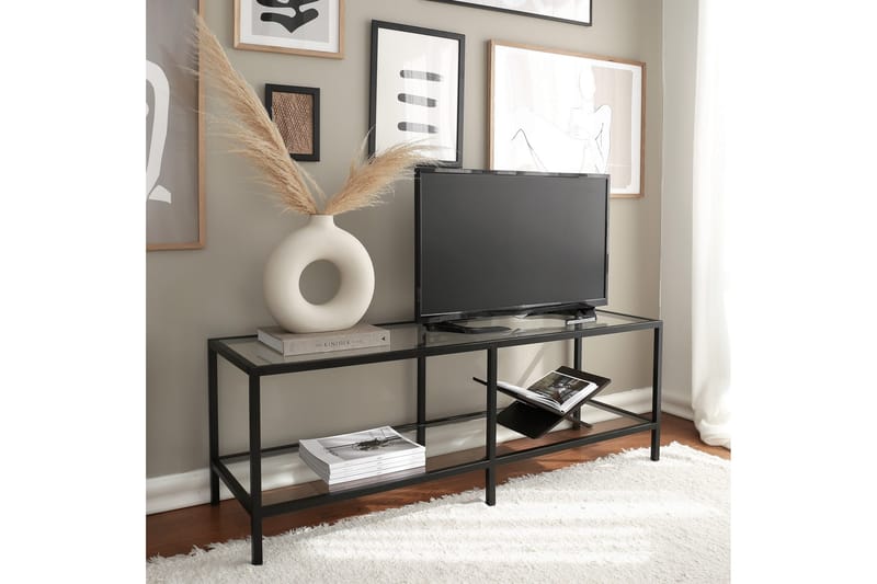 TV-taso Basico 130 cm - Musta - Huonekalut - TV- & Mediakalusteet - Tv taso & Mediataso