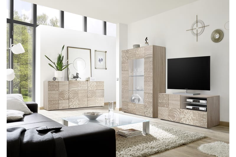 TV-taso Bayoner 122 cm - Ruskea - Huonekalut - TV- & Mediakalusteet - Tv taso & Mediataso