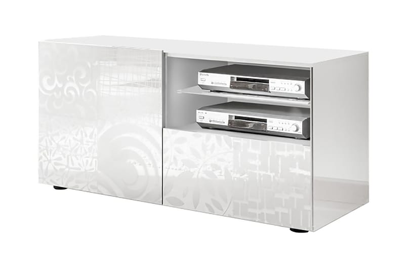 TV-taso Bayoner 122 cm - Valkoinen - Huonekalut - TV- & Mediakalusteet - Tv taso & Mediataso