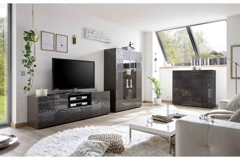 TV-taso Bayoner 181 cm - Harmaa - Huonekalut - TV- & Mediakalusteet - Tv taso & Mediataso