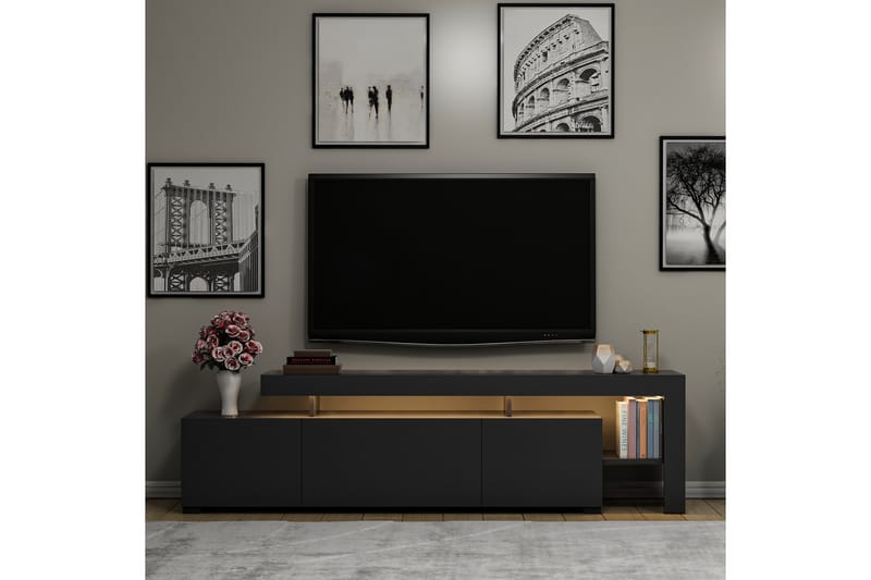 TV-taso Beliza 192 cm - Antrasiitti - Huonekalut - TV- & Mediakalusteet - Tv taso & Mediataso