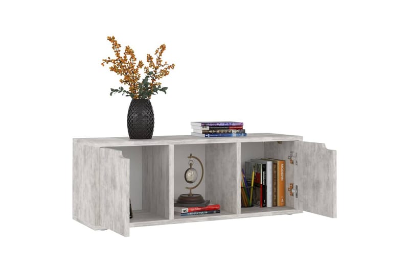 TV-taso betoni 88,5x27,5x30,5 cm lastulevy - Harmaa - Huonekalut - TV- & Mediakalusteet - Tv taso & Mediataso