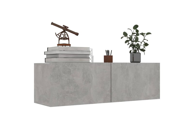 TV-taso betoninharmaa 100x30x30 cm lastulevy - Huonekalut - TV- & Mediakalusteet - Tv taso & Mediataso