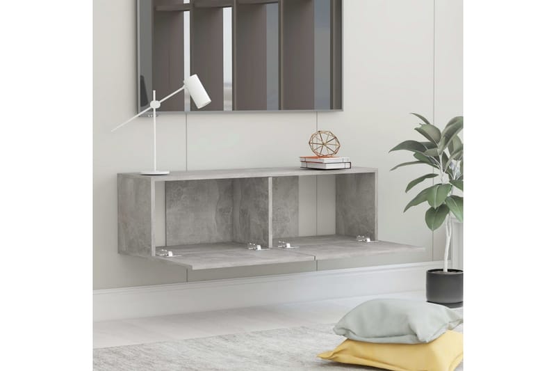 TV-taso betoninharmaa 100x30x30 cm lastulevy - Huonekalut - TV- & Mediakalusteet - Tv taso & Mediataso