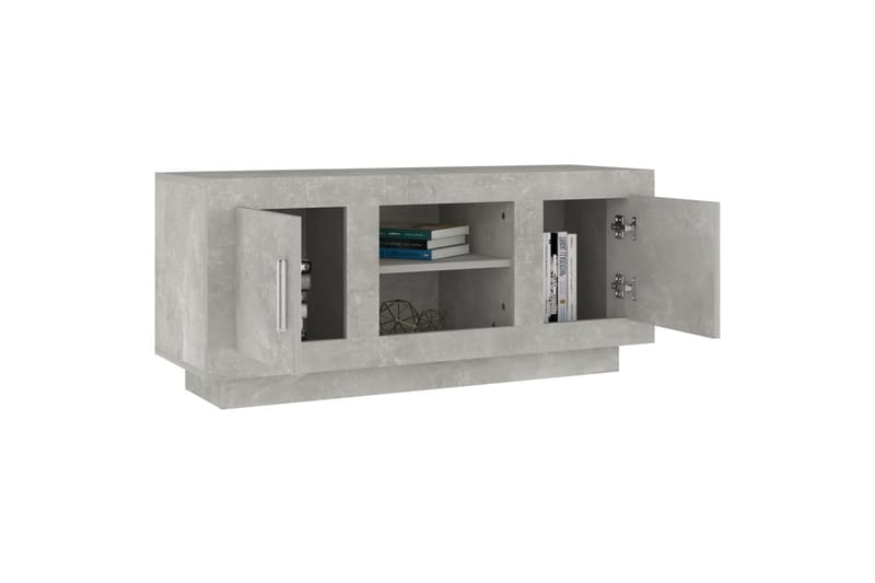 TV-taso betoninharmaa 102x35x45 cm tekninen puu - Harmaa - Huonekalut - TV- & Mediakalusteet - Tv taso & Mediataso