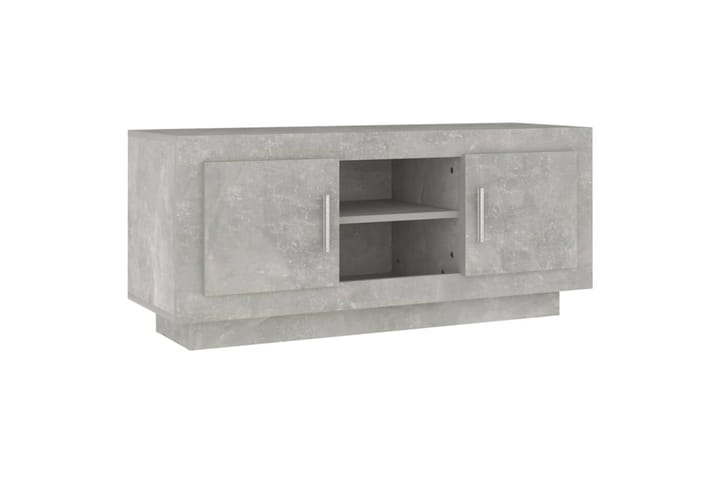 TV-taso betoninharmaa 102x35x45 cm tekninen puu - Harmaa - Tv taso & Mediataso