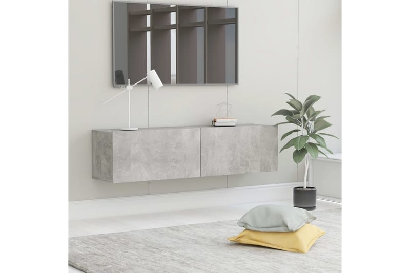TV-taso betoninharmaa 120x30x30 cm lastulevy - Huonekalut - TV- & Mediakalusteet - Tv taso & Mediataso