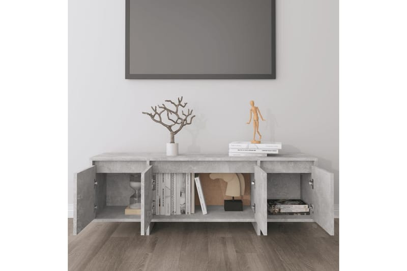 TV-taso betoninharmaa 120x30x40,5 cm lastulevy - Harmaa - Huonekalut - TV- & Mediakalusteet - Tv taso & Mediataso