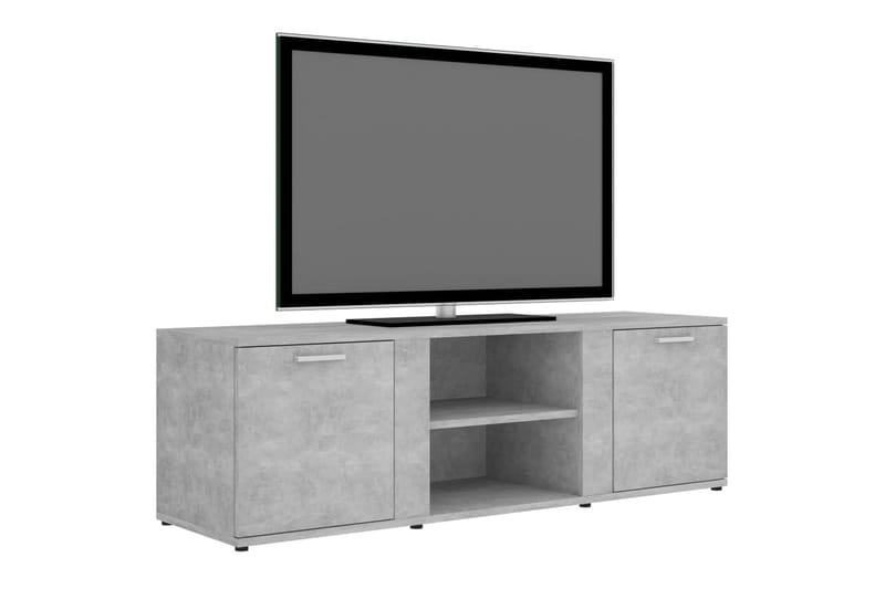 TV-taso betoninharmaa 120x34x37 cm lastulevy - Harmaa - Huonekalut - TV- & Mediakalusteet - Tv taso & Mediataso