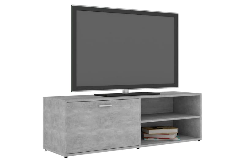 TV-taso betoninharmaa 120x34x37 cm lastulevy - Harmaa - Huonekalut - TV- & Mediakalusteet - Tv taso & Mediataso