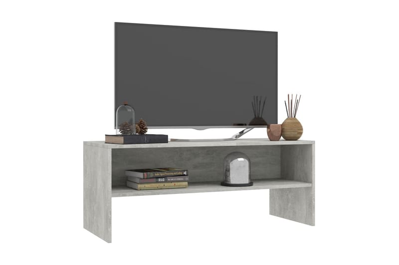TV-taso betoninharmaa 120x40x40 cm lastulevy - Harmaa - Huonekalut - TV- & Mediakalusteet - Tv taso & Mediataso