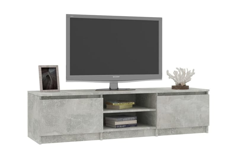 TV-taso betoninharmaa 140x40x35,5 cm lastulevy - Harmaa - Huonekalut - TV- & Mediakalusteet - Tv taso & Mediataso