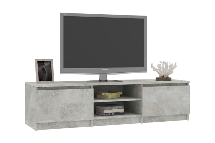 TV-taso betoninharmaa 140x40x35,5 cm lastulevy - Harmaa - Tv taso & Mediataso