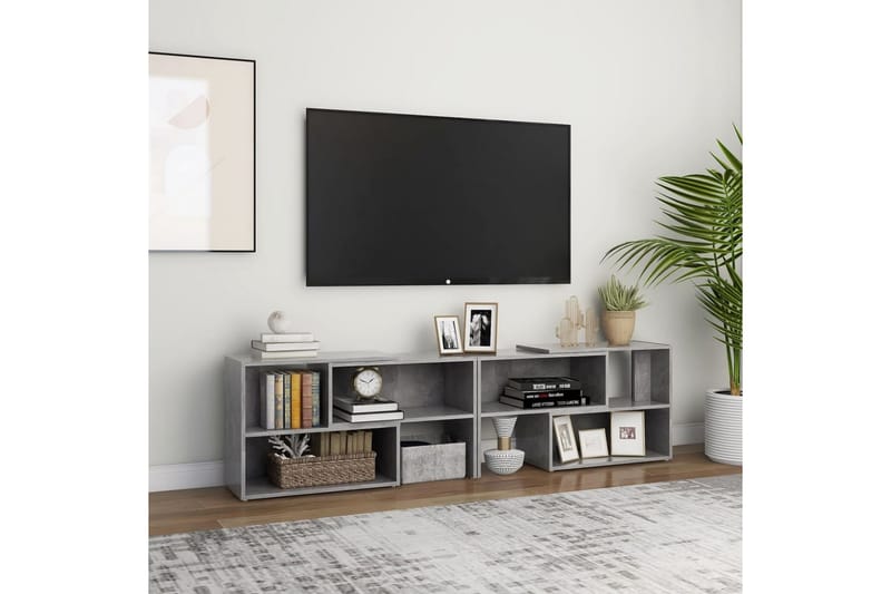 TV-taso betoninharmaa 149x30x52 cm lastulevy - Harmaa - Huonekalut - TV- & Mediakalusteet - Tv taso & Mediataso
