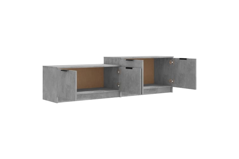 TV-taso betoninharmaa 158,5x36x45 cm tekninen puu - Harmaa - Huonekalut - TV- & Mediakalusteet - Tv taso & Mediataso