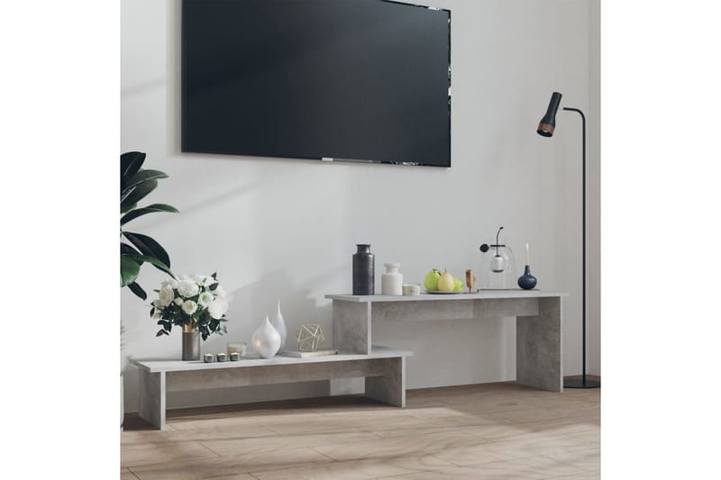 TV-taso betoninharmaa 180x30x43 cm lastulevy - Huonekalut - TV- & Mediakalusteet - Tv taso & Mediataso