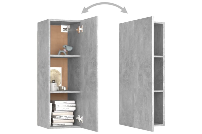 TV-taso betoninharmaa 30,5x30x90 cm lastulevy - Huonekalut - TV- & Mediakalusteet - Tv taso & Mediataso