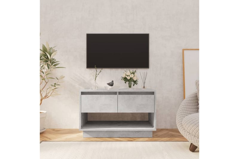 TV-taso betoninharmaa 70x41x44 cm lastulevy - Harmaa - Huonekalut - TV- & Mediakalusteet - Tv taso & Mediataso