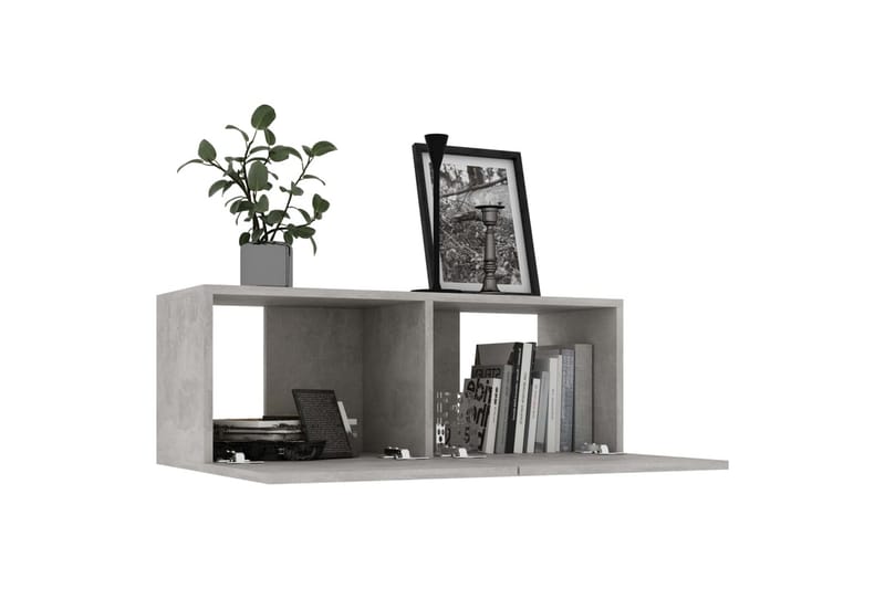 TV-taso betoninharmaa 80x30x30 cm lastulevy - Huonekalut - TV- & Mediakalusteet - Tv taso & Mediataso
