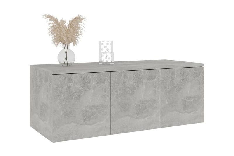 TV-taso betoninharmaa 80x34x30 cm lastulevy - Huonekalut - TV- & Mediakalusteet - Tv taso & Mediataso