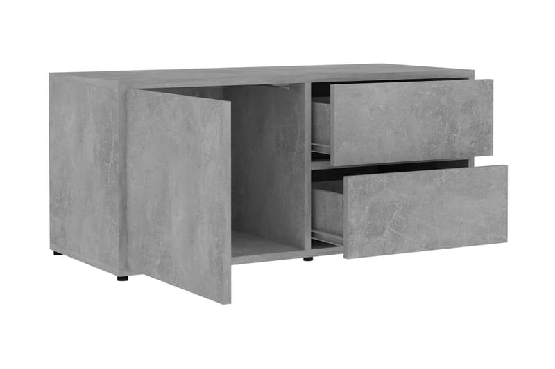 TV-taso betoninharmaa 80x34x36 cm lastulevy - Huonekalut - TV- & Mediakalusteet - Tv taso & Mediataso