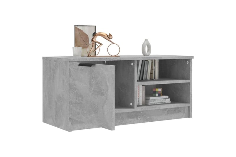 TV-taso betoninharmaa 80x35x36,5 cm tekninen puu - Harmaa - Huonekalut - TV- & Mediakalusteet - Tv taso & Mediataso